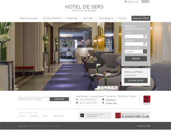 Web Application Developed for Hotel De Sers