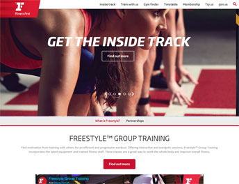 Web Application Developed for Fitness First