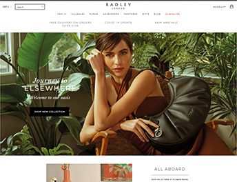 Web Application Developed for Radley London